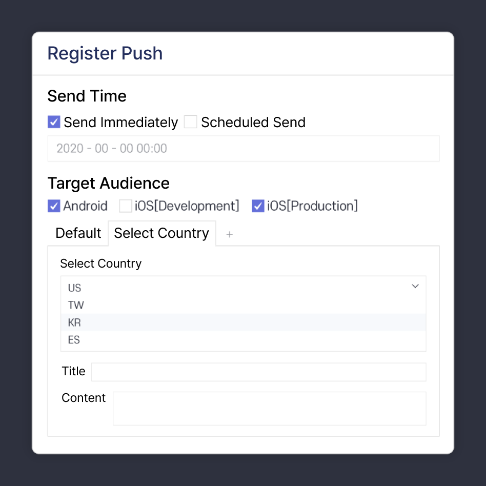 Push Registration